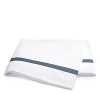 Matouk Lowell Flat Sheet, Twin In Steel Blue