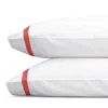 Matouk Lowell King Pillowcase, Pair In Coral