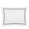 Matouk Lowell 600 Thread Count Set Of 2 Pillowcases In White/platinum