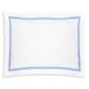 Matouk Lowell King Sham In Azure Blue