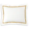 Matouk Lowell King Sham In Ivory/bronze