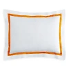 Matouk Lowell King Sham In Tangerine