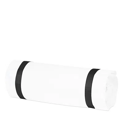 Matouk Lowell Neck Roll Pillow Cover In White