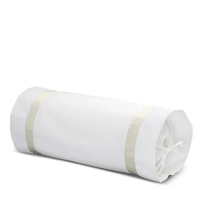 Matouk Lowell Neck Roll Pillow Cover In Ivory