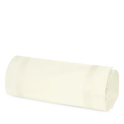 Matouk Lowell Neck Roll Pillow Cover In Ivory/ivory