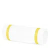 Matouk Lowell Neck Roll Pillow Cover In Lemon