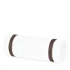 Matouk Lowell Neck Roll Pillow Cover In Sable