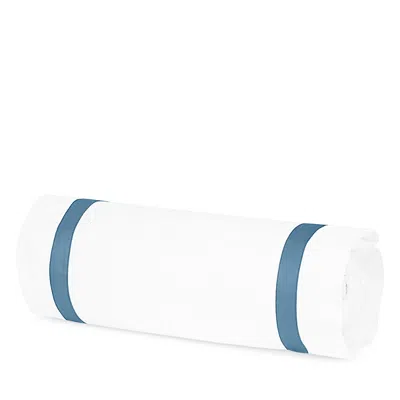 Matouk Lowell Neck Roll Pillow Cover In Sea