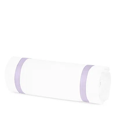 Matouk Lowell Neck Roll Pillow Cover In Violet