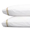 Matouk Lowell Standard Pillowcase, Pair In Champagne