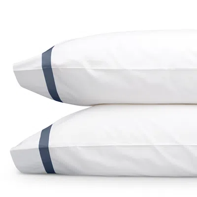 Matouk Lowell Standard Pillowcase, Single In Steel Blue