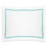 Matouk Lowell Standard Sham In Aquamarine