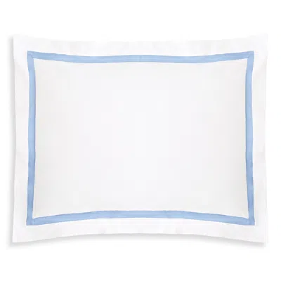 Matouk Lowell Standard Sham In Azure Blue