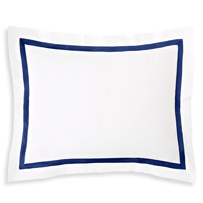 Matouk Lowell Standard Sham In Navy Blue