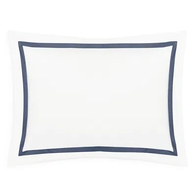 Matouk Lowell Standard Sham In Steel Blue