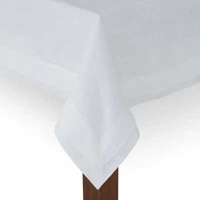 Matouk Lowell Tablecloth, 70 X 108 In White