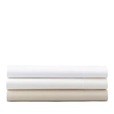 Matouk Luca Hemstitch Percale Fitted Sheet, King In White