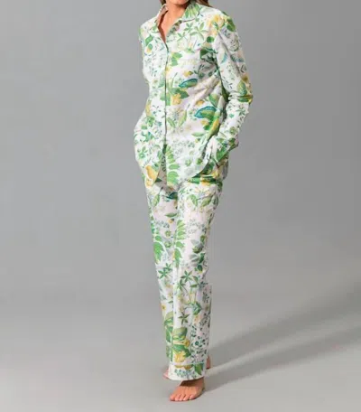 Matouk Luca Pajama Set In Pomegranate Citrus