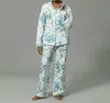 Matouk Luca Pajama Set In Pomegranate Sea