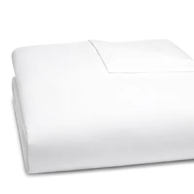 Matouk Luca Satin Stitch Duvet Cover, Twin In White