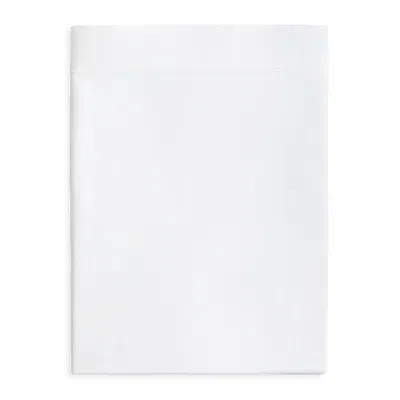 Matouk Luca Satin Stitch Flat Sheet, Full/queen In White