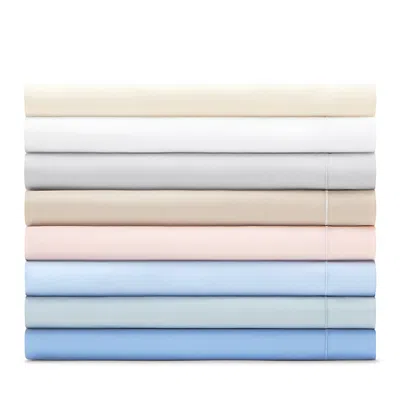 Matouk Luca Satin Stitch Flat Sheet, King In White