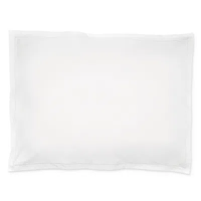 Matouk Luca Satin Stitch Standard Sham In White