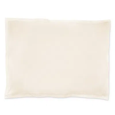 Matouk Luca Satin Stitch Standard Sham In Ivory