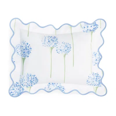 Matouk Lulu Dk For  Charlotte Boudoir Sham In Blue