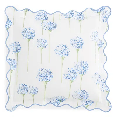 Matouk Lulu Dk For  Charlotte Euro Sham In Azure