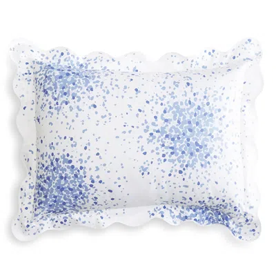 Matouk Lulu Dk For  Poppy Standard Sham In Azure