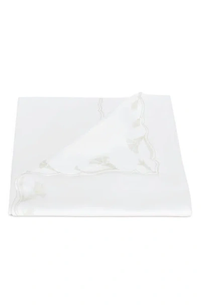 Matouk Marcella Egyptian Cotton Duvet Cover In White