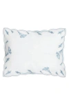 Matouk Marcella Egyptian Cotton Pillow Sham In Blue