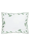 Matouk Marcella Egyptian Cotton Pillow Sham In Green