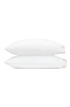 Matouk Marcella Set Of 2 600 Thread Count Egyptian Cotton Pillowcases In Neutral