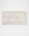 Matouk Marcus Collection Non-slip Luxury Bath Rug, 24" X 40" In Sterling