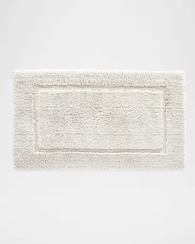 Matouk Marcus Collection Non-slip Luxury Bath Rug, 24" X 40" In Sterling
