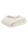 Matouk Margaret Pompom Quilted Silk Comforter In Abalone
