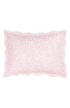 Matouk Margot 500 Thread Count Cotton Percale Sham In Pink