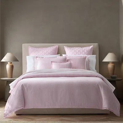Matouk Matteo Coverlet, Full/queen In Pink