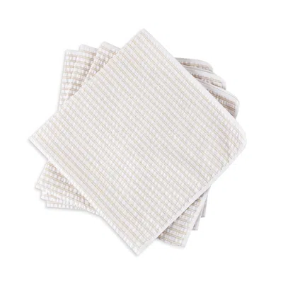 Matouk Matteo Napkins, Set Of 4 In Brown