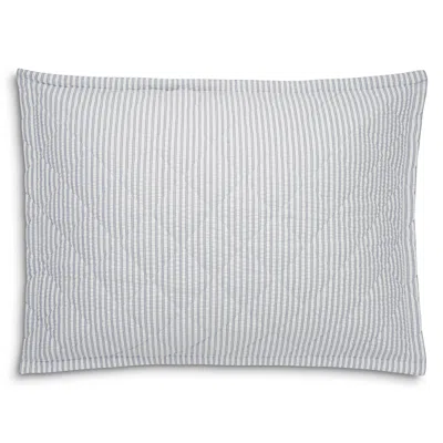 Matouk Matteo Quilted Standard Sham In Gray