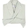 Matouk Matteo Stripe Robe In Green