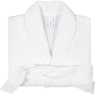 Matouk Matteo Stripe Robe In White