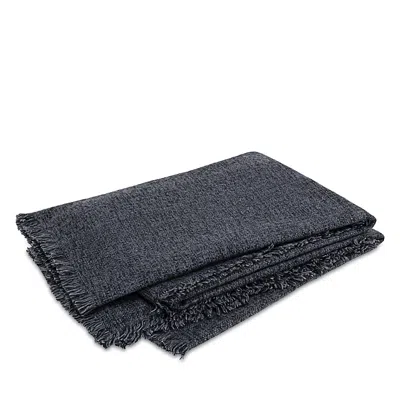 Matouk Maya Cashmere & Silk Throw In Blue