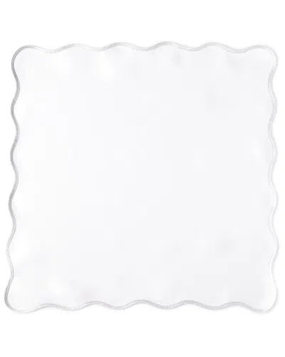 Matouk Meira Napkins, Set Of 4 In Silver