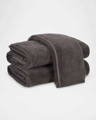 Matouk Milagro Washcloth In Charcoal