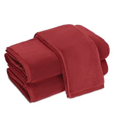 Matouk Milagro Washcloth In Red