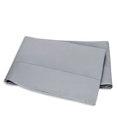 Matouk Milano Hemstitch Flat Sheet, Full/queen In Gray