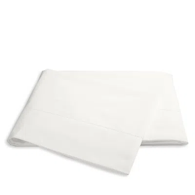 Matouk Milano Hemstitch Flat Sheet, King In Metallic